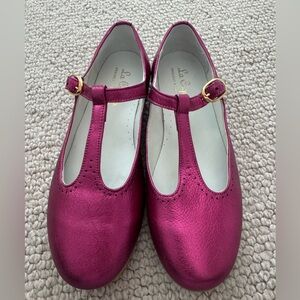 Kids Pink T-Strap Shoes la Coqueta